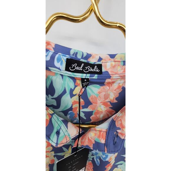 New NWT Bad Birdie Men's Core Golf Polo In Lei'd Print Size Small - Picture 8 of 10